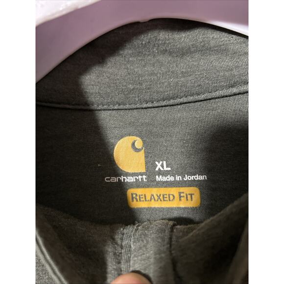 Carhartt Force Extremes® Long Sleeve Half-Zip Shirt Green Size XL 103299-036 - Picture 6 of 11